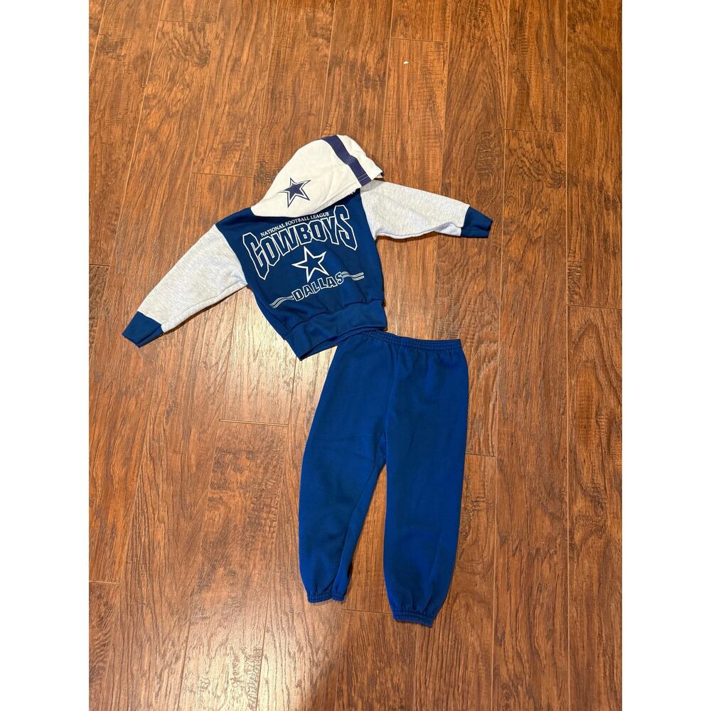 [Vintage] RARE Paper Tag Dallas Cowboys Sweatsuit - Size 24mos